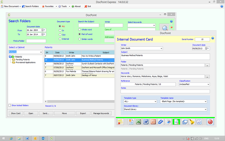 Windows 8 DocPoint - Document Management Software full